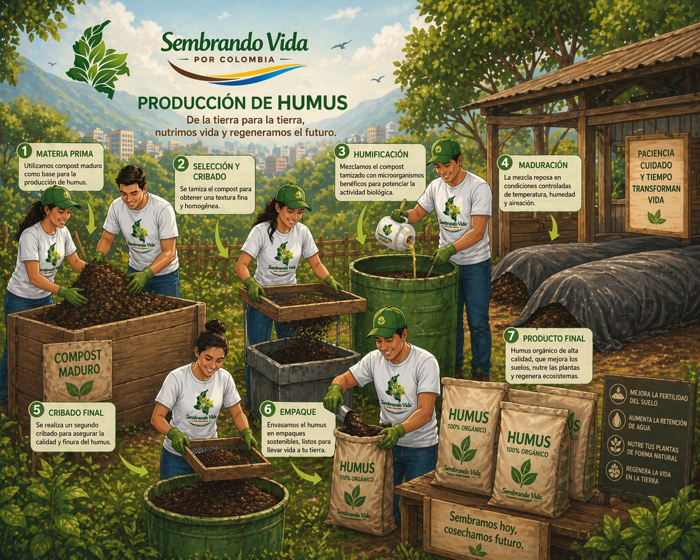 Compostaje y producción de humus